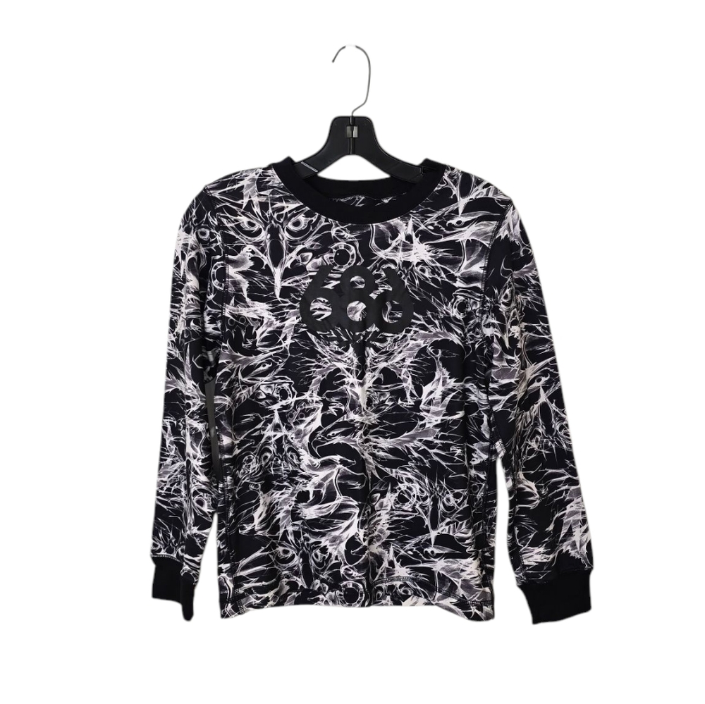 685 Performance‎ Dry Sweatshirt Youth Large Black White Bird Face Outdoor